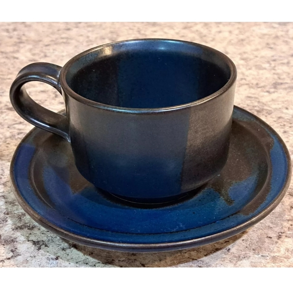 Iron Mountain Blue Ridge Coffee Mug And Saucer Nancy Patterson